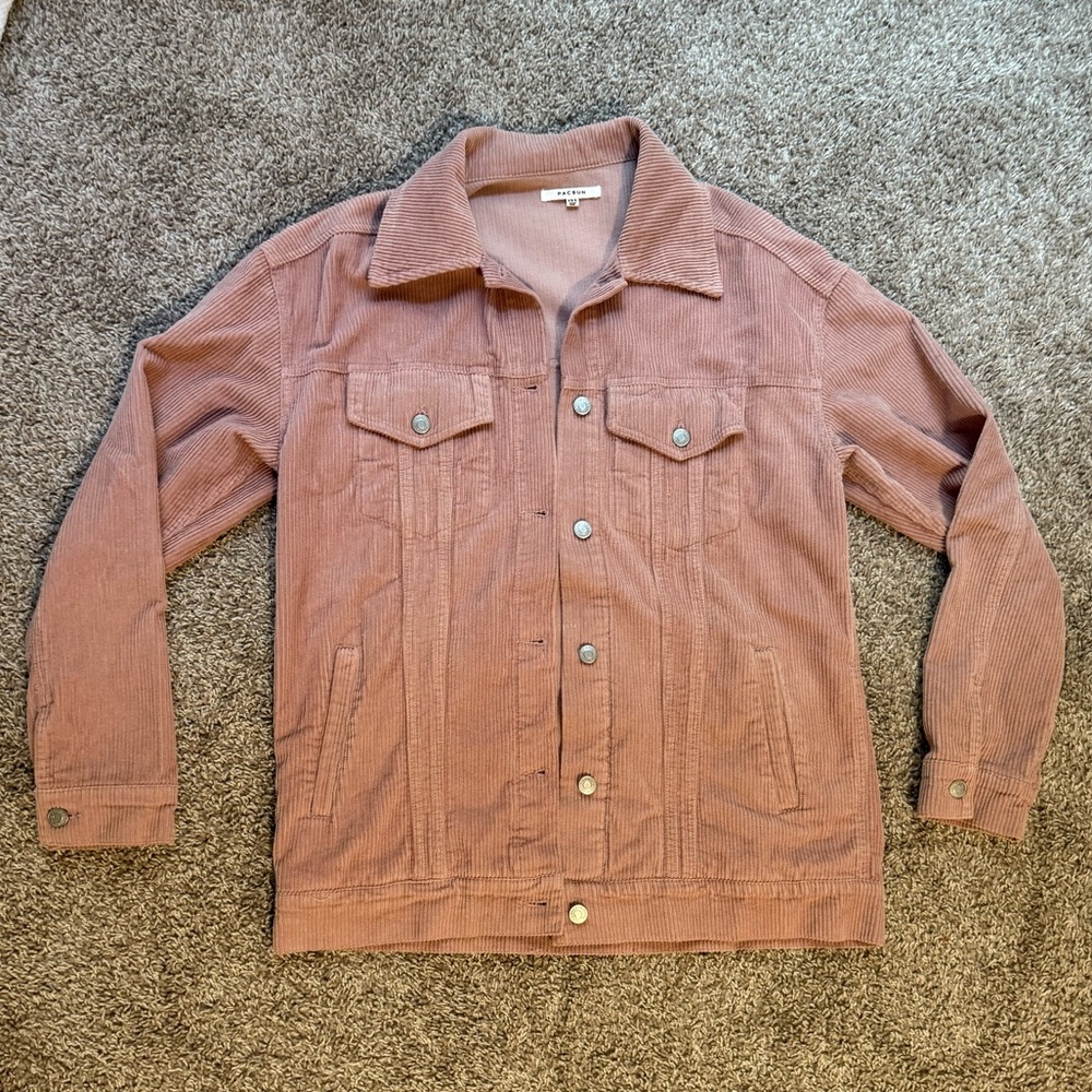 Oversized Pink Corduroy Jacket